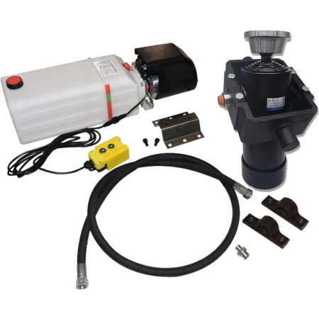 Zestaw Hydrauliczny HYDRAULIKA KIPRA 3,9m NA 3 STRONY 12V SIŁOWNIK 1200 10T + MOCOWANIE